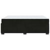 vidaXL Cadre de lit avec matelas Noir 140 x 200 cm Velours