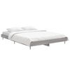 vidaXL Cadre de lit sans matelas sonoma gris 140x190 cm