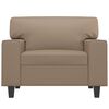 vidaXL Fauteuil Cappuccino 60 cm Similicuir