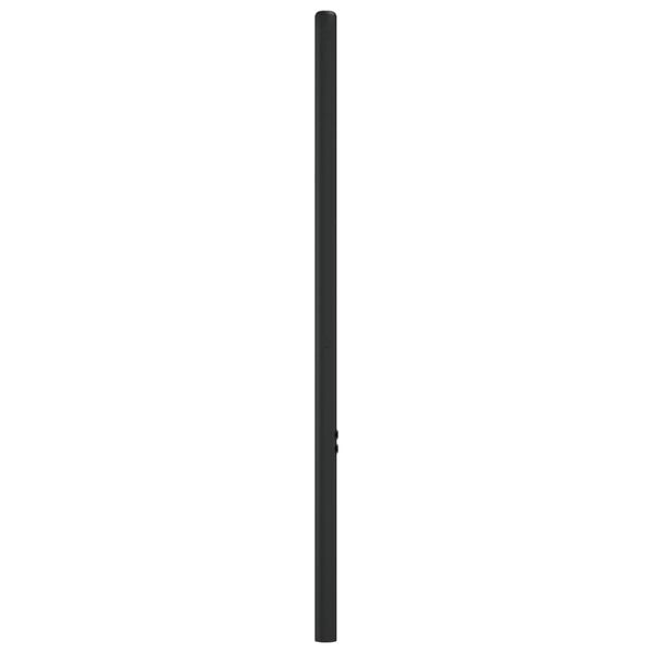 vidaXL T&ecirc;te de lit de remplacement m&eacute;tal noir 90 cm