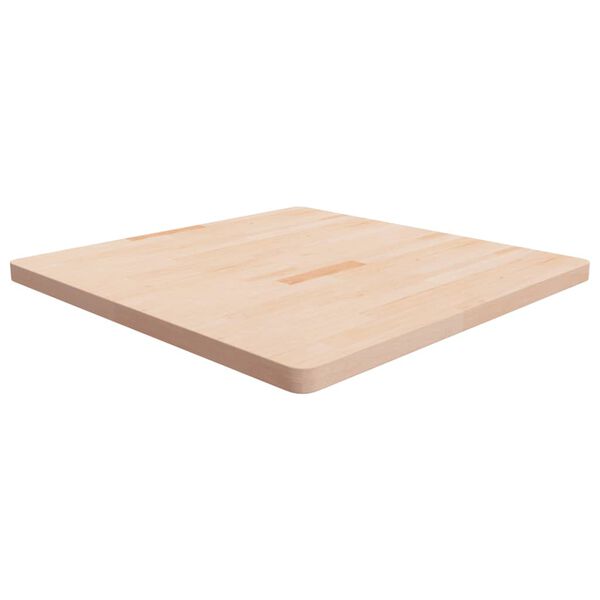 vidaXL Dessus de table carr&eacute; 90x90x4 cm Bois ch&ecirc;ne massif non trait&eacute;