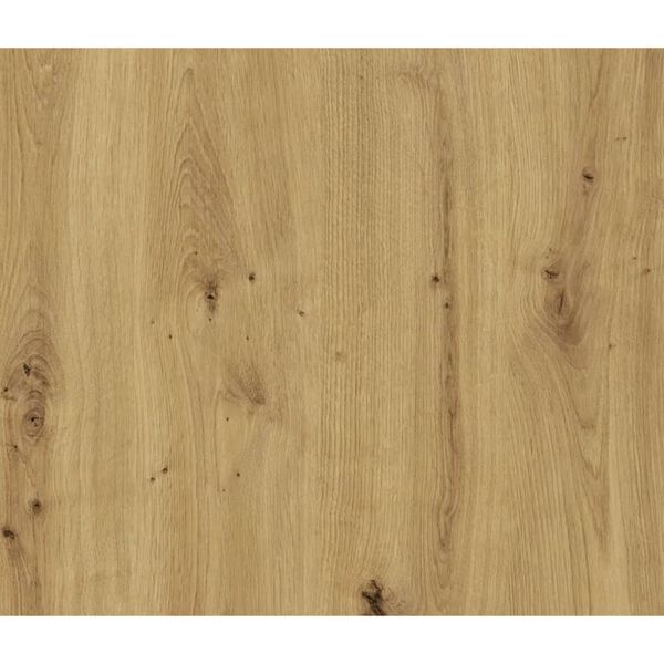 FMD Commode avec 2 portes 80x34,9x89,9 cm gris et ch&ecirc;ne artisanal