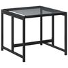vidaXL Ensemble &agrave; manger de jardin 15 pcs noir r&eacute;sine tress&eacute;e