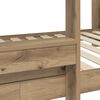 vidaXL Lit Superpos&eacute; pour Enfants Ch&ecirc;ne artisanal 90 x 200 cm