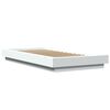 vidaXL Cadre de lit sans matelas blanc 90x200 cm