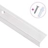 vidaXL Nez de marche forme en L 15 pcs aluminium 90 cm argenté