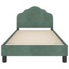 vidaXL Cadre de lit pour enfants avec t&ecirc;te de lit Vert Mer 90 x 190 cm