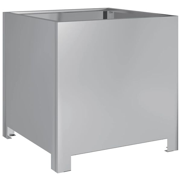 vidaXL Jardini&egrave;re 40x40x40 cm acier inoxydable