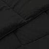 vidaXL Duvet d'&eacute;t&eacute; simple Matelass&eacute; Noir 200 x 240 cm Microfibre