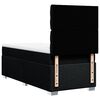 vidaXL Sommier &agrave; lattes de lit avec matelas Noir 90x190 cm Tissu