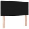 vidaXL T&ecirc;te de lit LED avec des lumi&egrave;res &agrave; LED Noir 90 cm Polyester