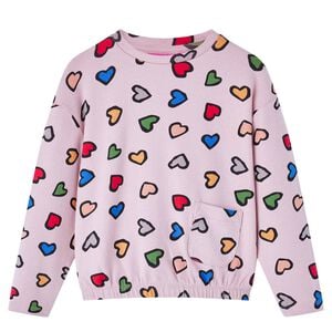 vidaXL Sweatshirt pour enfants rose 92