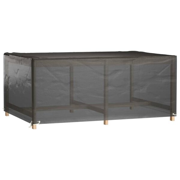 vidaXL Housses salon de jardin2pcs 8&oelig;illets 180x122x75cm rectangulaire