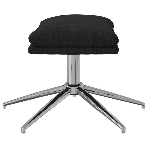 vidaXL Repose-pied Noir 60x60x35 cm Tissu