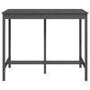 vidaXL Table de bar Gris 140x80x110 cm Bois massif de pin