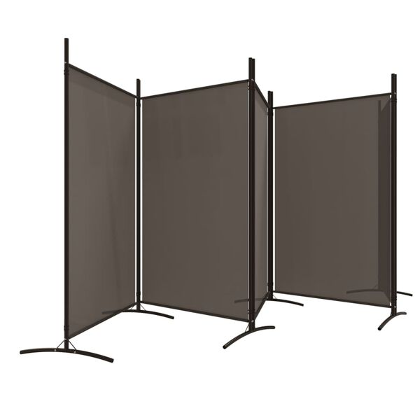 vidaXL Cloison de s&eacute;paration 5 panneaux Anthracite 433x180 cm Tissu