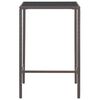 vidaXL Ensemble bar de jardin 5 pcs et coussins R&eacute;sine tress&eacute;e Marron