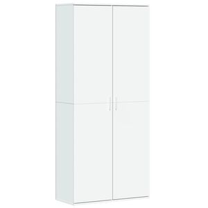 vidaXL Buffet haut blanc 80x35x180 cm bois d'ing&eacute;nierie