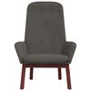 vidaXL Chaise de relaxation Gris fonc&eacute; Velours