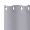 vidaXL Rideaux occultants avec anneaux 2 pcs Gris m&eacute;tal 175 x 140 cm