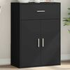 vidaXL Buffet noir 60x30x84 cm bois d'ing&eacute;nierie