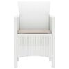 vidaXL Chaise de jardin 4 pcs Blanc 53 x 49 x 85 cm Polypropyl&egrave;ne