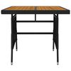 vidaXL Mobilier à dîner d'extérieur 3 pcs Résine tressée Noir