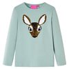 T-shirt enfants &agrave; manches longues menthe moyenne 116