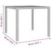 vidaXL Ensemble &agrave; manger de jardin 5 pcs coussins gris r&eacute;sine tress&eacute;e