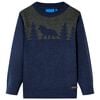 Pull-over tricot&eacute; pour enfants bleu marine 92