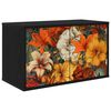 vidaXL Meuble TV mural GENNEP 69 x 33 x 40 cm Ch&ecirc;ne noir