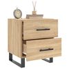 vidaXL Tables de chevet 2 pcs ch&ecirc;ne sonoma 40x35x47,5 cm