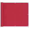 vidaXL &Eacute;cran de balcon 90 x 500 cm Tissu Oxford Rectangulaire Bordeaux