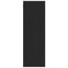 vidaXL Meuble TV mural Chêne noir 30,5 x 30 x 90 cm Bois d'ingénierie