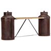 vidaXL Banc bouteille de lait 150x33x64 cm Bois de manguier solide