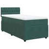 vidaXL Sommier &agrave; lattes de lit avec matelas Vert fonc&eacute; 90x200 cm