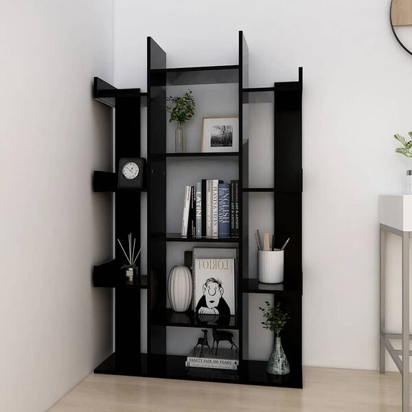 vidaXL Biblioth&egrave;que Noir 86x25,5x140 cm Bois d&rsquo;ing&eacute;nierie