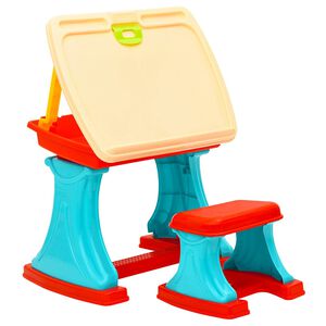 vidaXL Bureau et chevalet d'apprentissage r&eacute;glable pour enfants