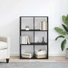 vidaXL Biblioth&egrave;que Ch&ecirc;ne noir 69,5 x 29 x 103,5 cm Bois d'ing&eacute;nierie