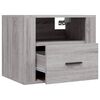 vidaXL Tables de chevet murales 2 pcs Sonoma gris 50x36x40 cm