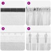 vidaXL Rideau en Dentelle Blanc 750 x 100 cm Polyester