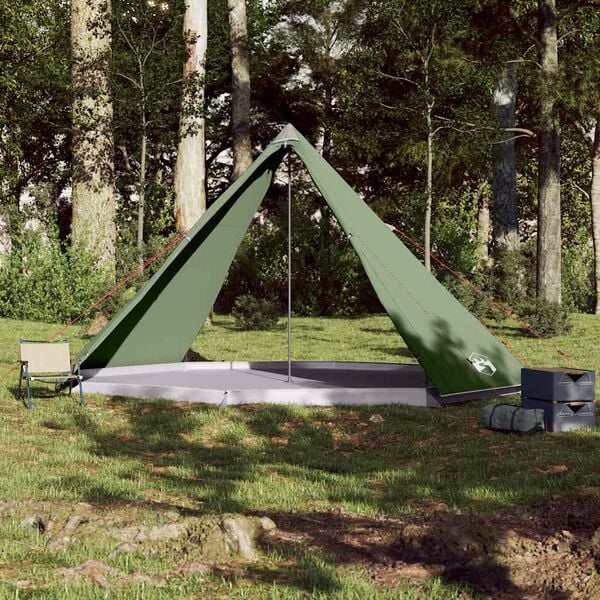 vidaXL Tente familiale tipi 8 personnes vert imperméable
