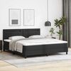 vidaXL Cadre de lit avec matelas Noir 180 x 200 cm Faux cuir