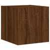 vidaXL Unit&eacute;s murales TV avec LED 6 pcs ch&ecirc;ne marron bois d'ing&eacute;nierie