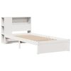 vidaXL Lit biblioth&egrave;que sans matelas blanc 90x190cm bois de pin massif