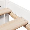 vidaXL Cadre de lit avec t&ecirc;te de lit sans matelas blanc 180x200 cm