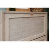 Finori Table basse Bali 55A Ch&ecirc;ne sonoma et impression de canne