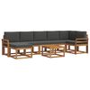 vidaXL Ensemble de canap&eacute;s d'ext&eacute;rieur 8 pc Naturel et Anthracite