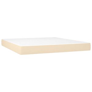 vidaXL Matelas &agrave; ressorts ensach&eacute;s mi-ferme Cr&egrave;me 160x200x20 cm