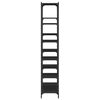 vidaXL Biblioth&egrave;que noir 100x32x170 cm bois d'ing&eacute;nierie et fer